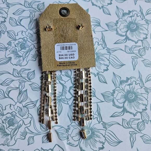 NWT Anthropologie Circle Drop Earrings - Picture 4 of 4